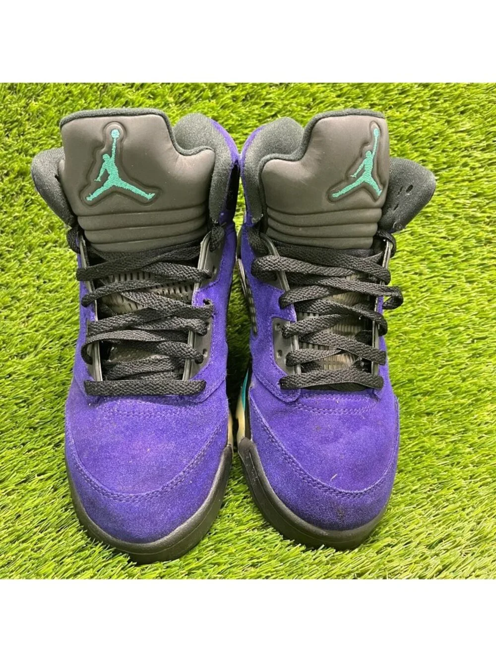 Nike Air Jordan 5 Retro Mens Size 8.5 Purple Athletic Basketball Shoes Sneakers